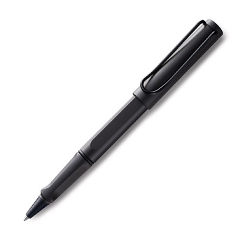 Lamy Safari Abs Plastic Chrome Clip Rollerball Pen - Matte Charcoal