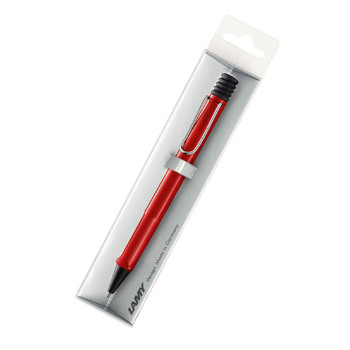 Lamy Safari Hangsell ABS Plastic Ballpoint Pen - Red