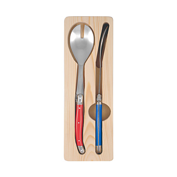 2pc Laguiole Silhouette 28.5cm Salad Server Set - Multicolour