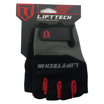 Lifttech Fitness Men's Half-Finger Classic Lifting Gloves - L