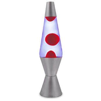 Purple Red Wax Liquid Lava Lamp Retro Style Light 37cm