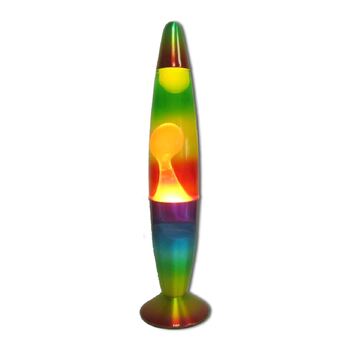 Rainbow Liquid Lava Lamp Retro Party Light Set 42cm