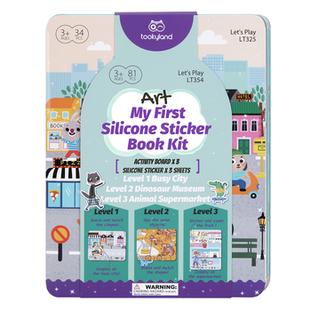 Tookyland Silicone Sticker Kids Activity Book - Busy City 3+