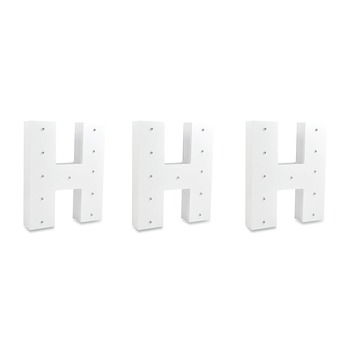 3x2pc H Letter Alpha Light Art Novelty Party Celebration Room Decor