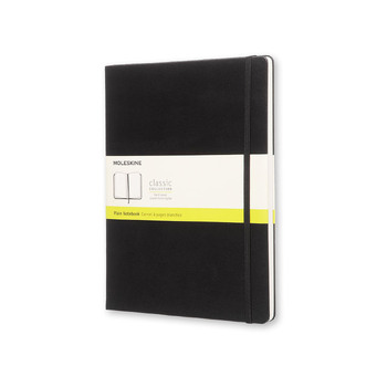 Moleskine Classic Plain Hard Cover Notebook XL - Black