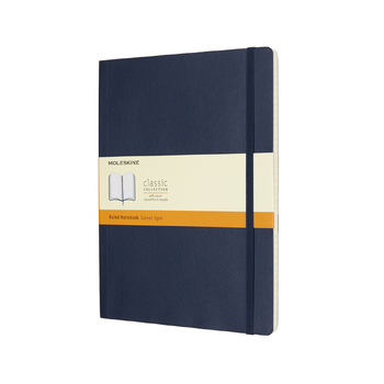 Moleskine Classic Ruled Soft Cover Notebook XL - Sapphire Blue