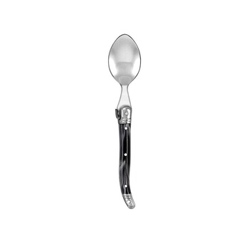 12pc Laguiole Etiquette 15.5cm Stainless Steel Teaspoon - Marble Black