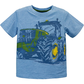 John Deere Tractor Themed T-Shirt/Tee - Blue Child Size 5