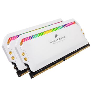 Corsair Dominator Platinum RGB 2x8GB 16GB C18 for Gaming PC - White