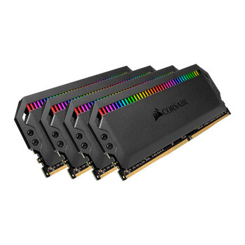 Corsair Dominator Platinum RGB 4x16GB 64GB C16 for Gaming PC - Black