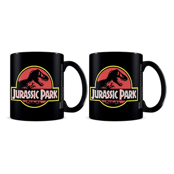 2PK Jurassic Park Logo Themed Movie Coffee Mug Drinking Cup 300ml