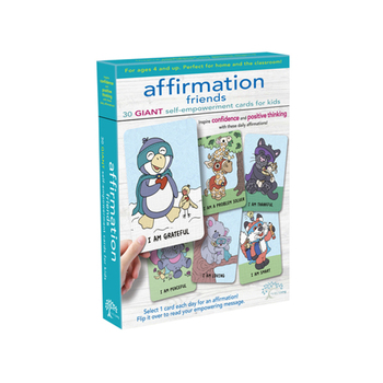 30pc Mindful Living Affirmation Friends Giant Cards Kids 4y+