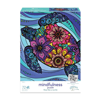 72pc Mindful Living Kids Flow Like a Turtle Puzzle Game 5y+