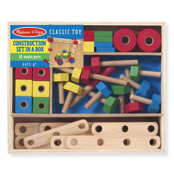 48pc Melissa & Doug Wooden Construction Set