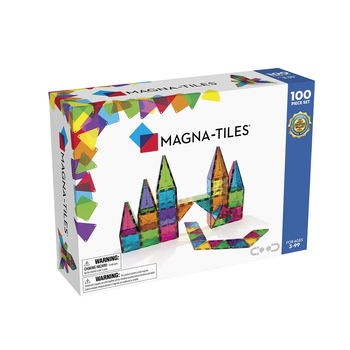 100pc Magna-Tiles Classic Kids/Childrens Magnetic Construction Toy Set 3y+