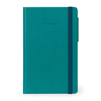 Legami My Notebook Medium Plain Journal Personal Diary - Petrol Blue