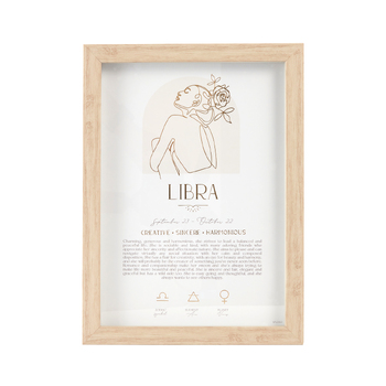 Splosh Mystique Framed Print Libra Standing/Hanging Decor 20x33cm