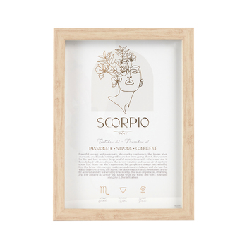 Splosh Mystique Framed Print Scorpio Standing/Hanging Decor 20x33cm