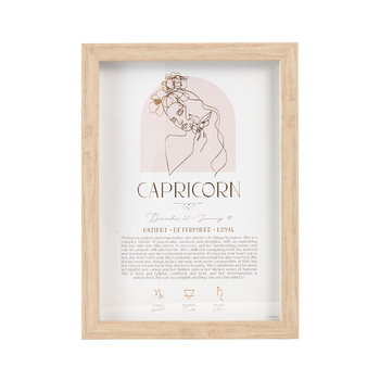 Splosh Mystique Framed Print Capricorn Standing/Hanging Decor 20x33cm