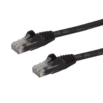 Star Tech 7.5 m CAT6 Cable - Patch Cord - Black - Snagless