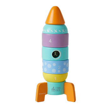 Studio Circus Wooden Rocket Tower Children's Play Toy 12m+