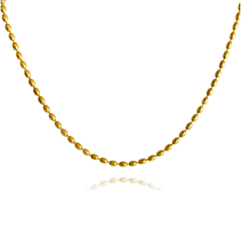 Culturesse Modern Muse 43cm Beaded Necklace/Choker - Gold Vermeil