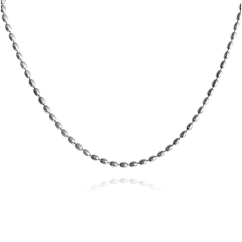 Culturesse Modern Muse 43cm Beaded Necklace/Choker - Silver