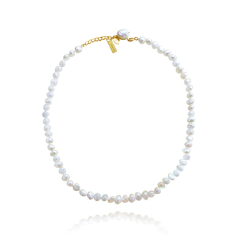 Culturesse Cyrene 43.5cm Fine Freshwater Pearl Necklace - White