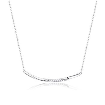 Culturesse Cesca 44cm Fine Silver Bar Pendant Necklace