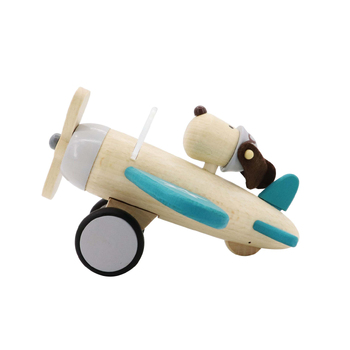 Kaper Kidz Retro Plane With Cute Dog Driver - Large