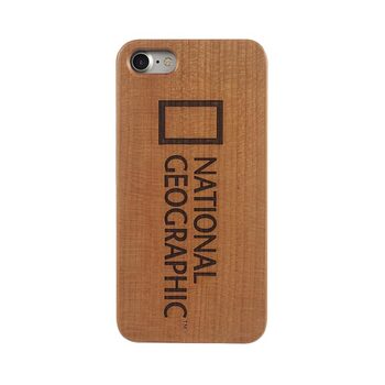 National Geographic Nature Wooden Case For iPhone 7/8+ Cherry Wood