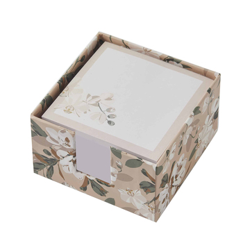 Pilbeam Living 10cm Oasis Memo Note Paper Block - Beige