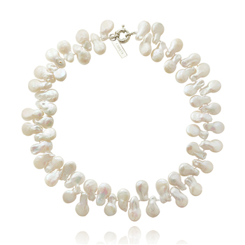 Culturesse Audriana Luxury 47cm Baroque Pearl Necklace