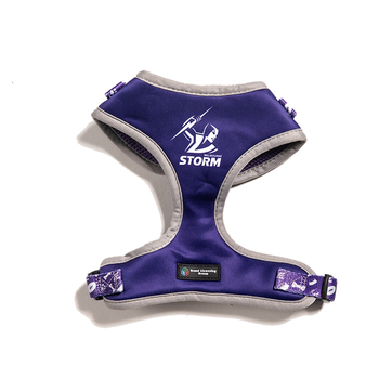 NRL Melbourne Storm Pet Dog Padded Harness Adjustable Vest S