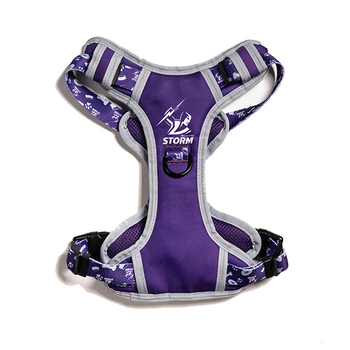 NRL Melbourne Storm Pet Dog Padded Harness Adjustable Vest XL