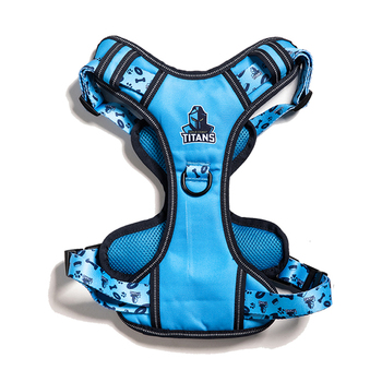 NRL Gold Coast Titans Pet Dog Padded Harness Adjustable Vest XL