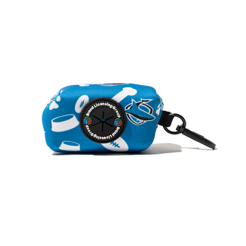 NRL Cronulla Sharks Pet Dog Poop Bag Holder/Dispenser