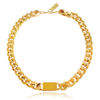 Culturesse Amabel Modern 47cm Muse Chain Necklace - Gold