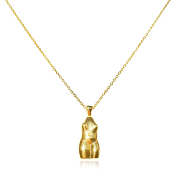 Culturesse Eros 47.5cm Body Art Pendant Necklace - Gold