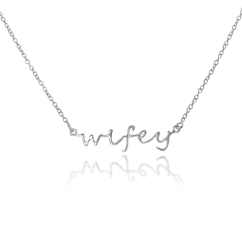 Culturesse You Are My Wifey 49.5cm Necklace - Silver