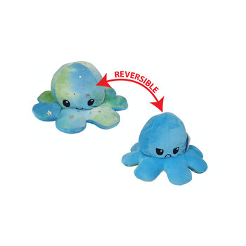 Bensons Reversible Octopus 40cm Kids/Childrens Soft Plush Toy 0y+ Asstd