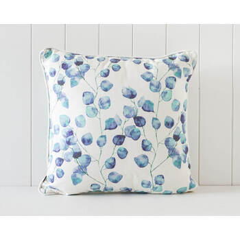 Rayell Indoor Square Cushion Printed Nature's Elegance Blue 45x45cm