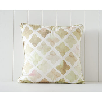 Rayell Indoor Square Cushion Faded Cross Beige 45x45cm