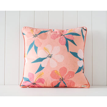 Rayell Indoor Square Cushion Blooming Bounty Orange 45x45cm