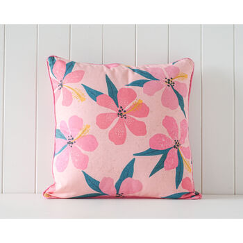 Rayell Indoor Square Cushion Blooming Bounty Pink 45x45cm