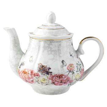 Roses & Butterflies Floral Decorative Teapot 1200ml