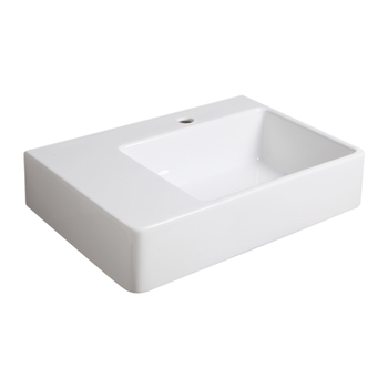 Simas QU65D 17 LT Quasar 65 Vasca Wall Hung Washbasin Right White