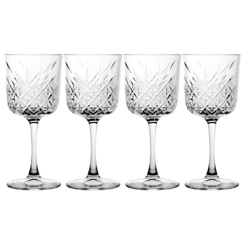 4pc Pasabahce Timeless 330ml Red Wine Glasses - Clear