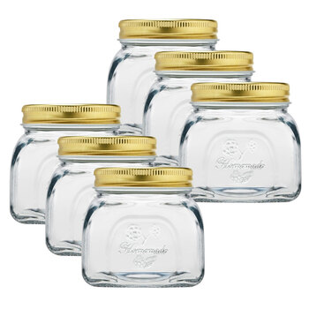 6PK Pasabahce Homemade 300ml Glass Jar Storage w/ Lid - Clear