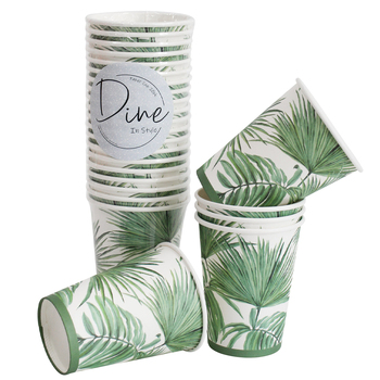 60pc LVD Paper Cup Tropics 11cm